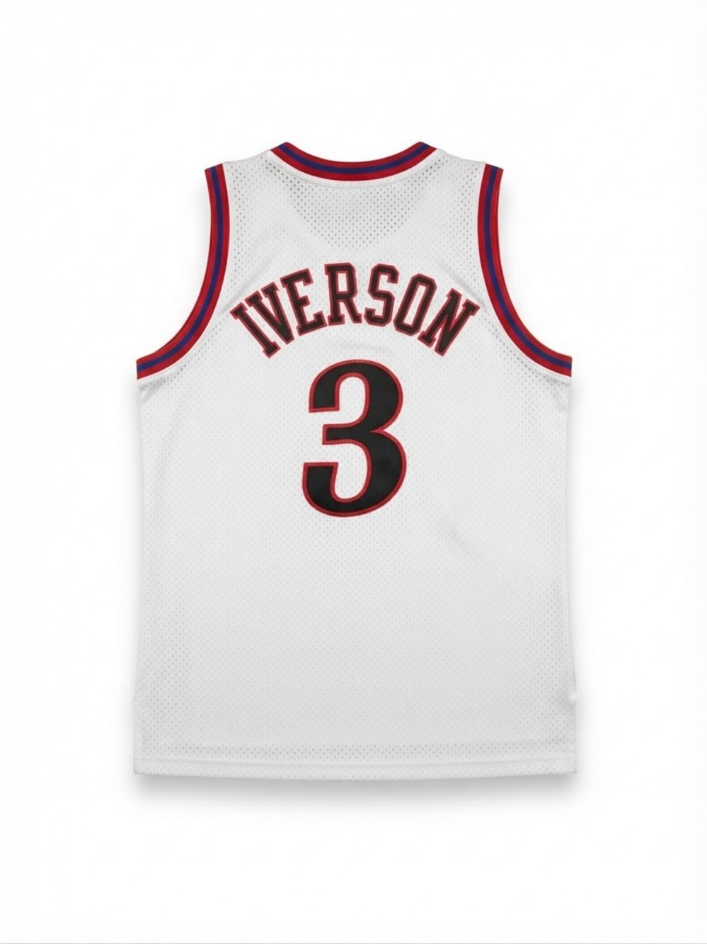 Vintage Adidas Philadelphia 76ers Allen Iverson 3 NBA Jersey Mens Medium White